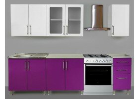 Кухня МДФ 2 м Виолетта глянец
