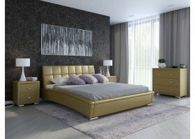 Кровать Corso 1 Экокожа Sprinter Gold